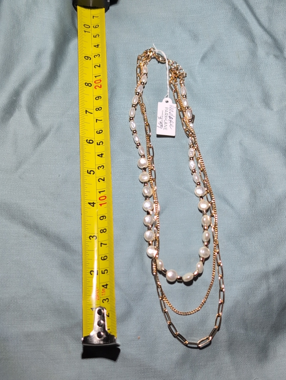Park Lane Layered Gold and White Pearl Necklace - Women's Jewelry